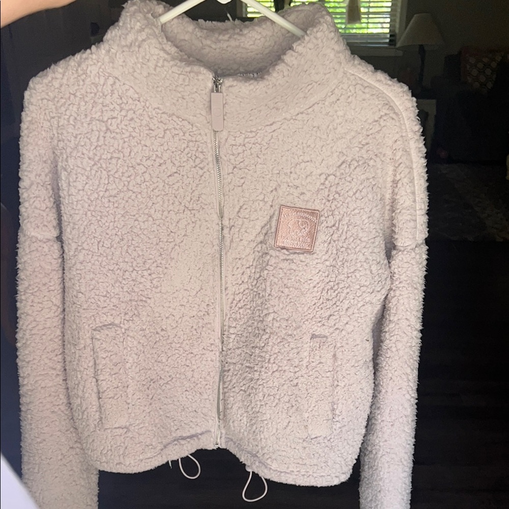 Ivory Ella Sherpa Jacket- light purple